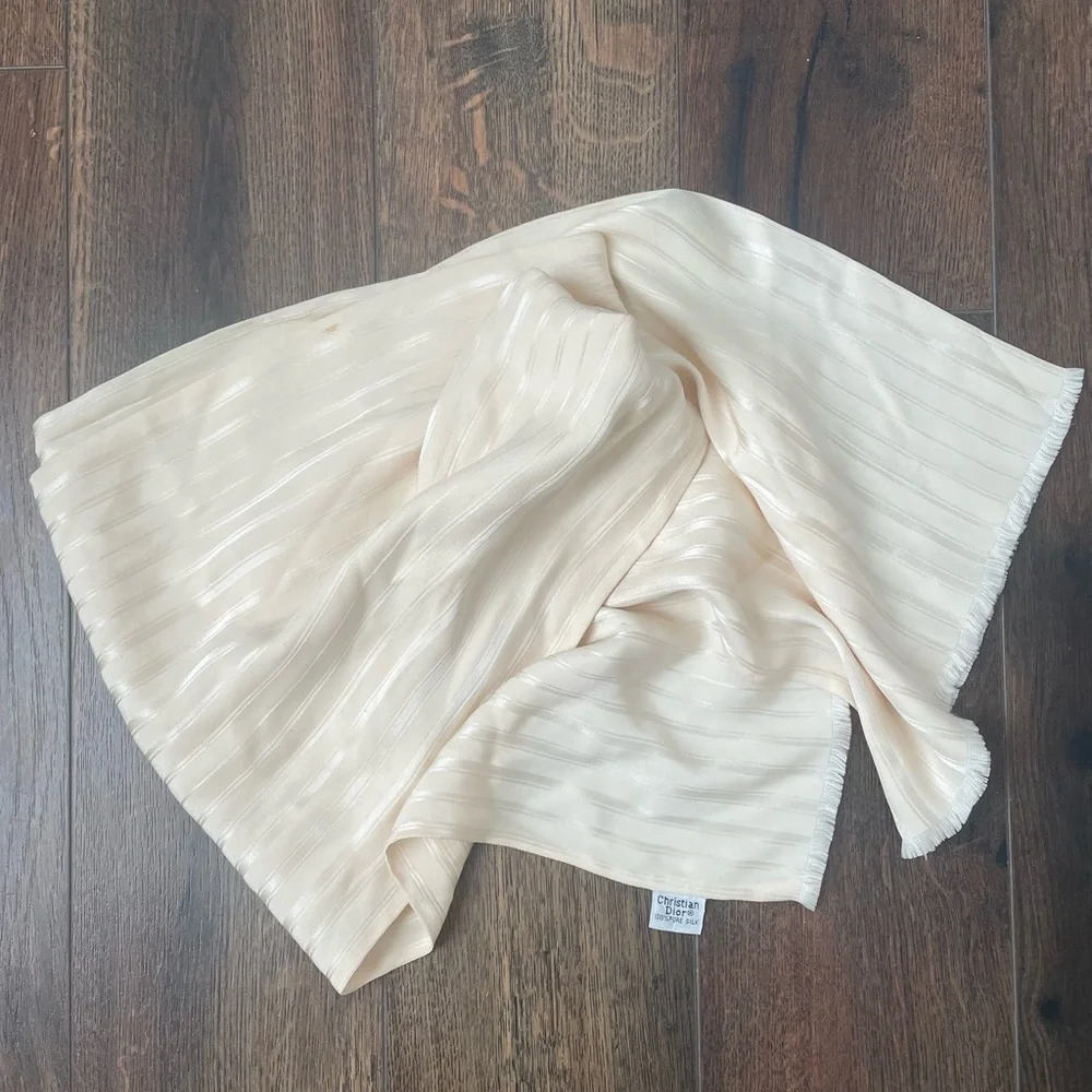 VINTAGE Christian Dior 100% Silk Scarf